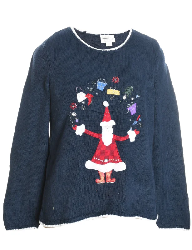 Reduced Rates Santa Claus Christmas Jumper - M
