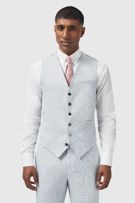 Deep Savings Richmond Light Blue Waistcoat