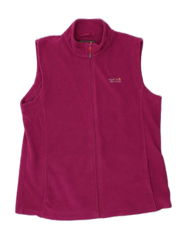 Weekend Deals That Sparkle REGATTA Womens Fleece Gilet UK 16 Large  Pink Polyester