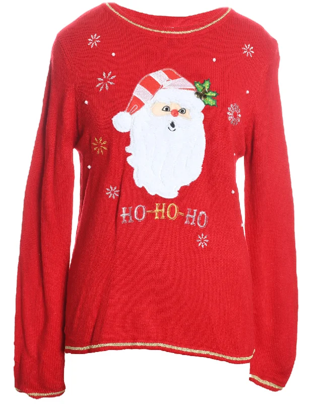 Take Action Santa Claus Christmas Jumper - M