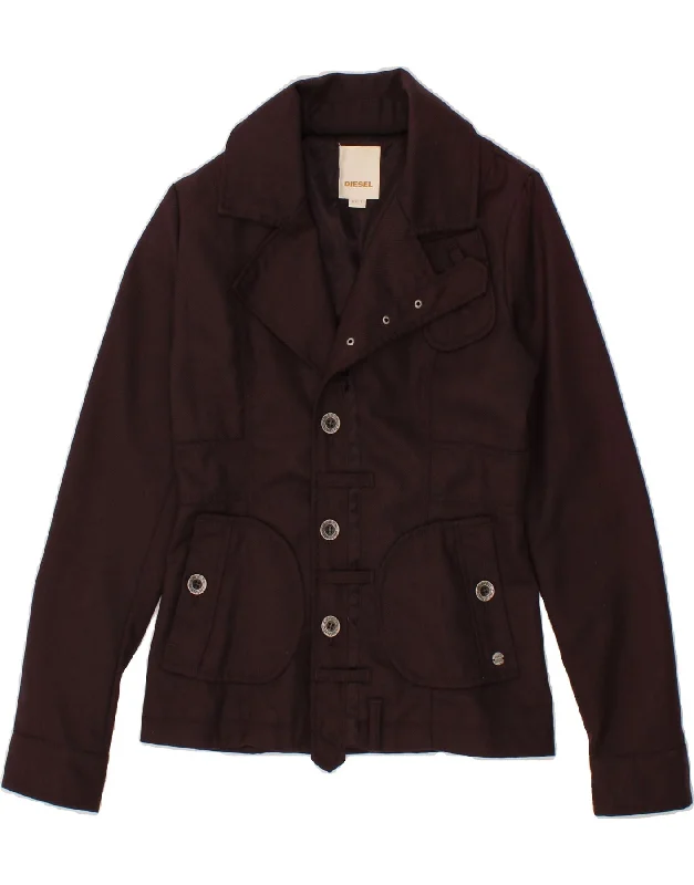 Fantastic Savings DIESEL Womens Utility Jacket UK 10 Small Brown Wool