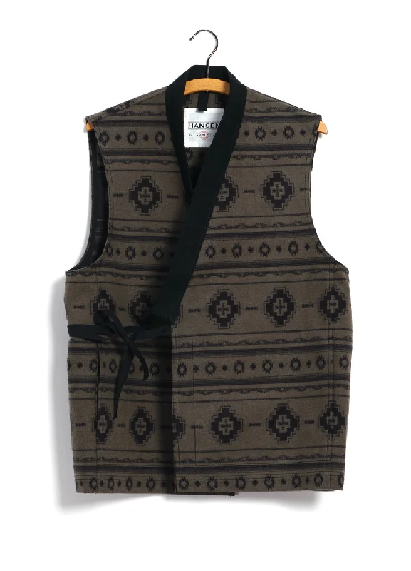 Stock Clearance HAUK | Eastern Waistcoat | Inca Black