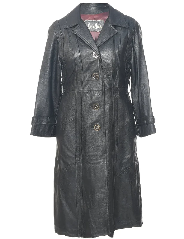 Weekend Specials You Can't Miss Single Breasted Leather Jacket - M