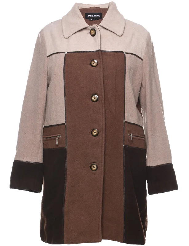 Weekend Offers That Thrill Single Breasted Wool Coat - L