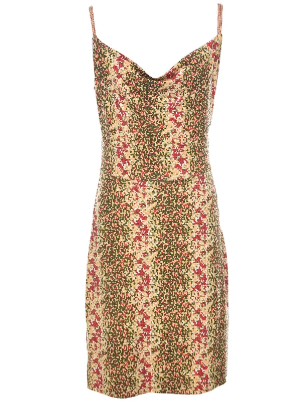 Markdown Sale Sequined Y2K Dress - M