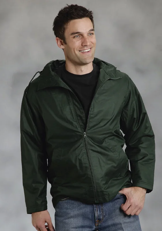 Exclusive Deal Ouray Mens Forest Green Polyester USA Hoodie