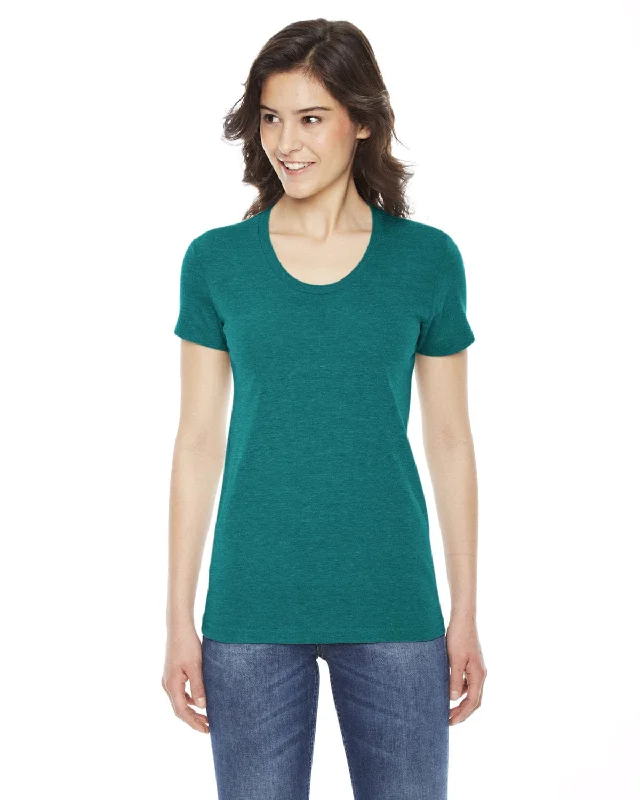Reduced Rates American Apparel Ladies Triblend Short Sleeve Track T-Shirt | Tri Evergreen Reduced Rates American Apparel Ladies Triblend Short Sleeve Track T-Shirt | Tri Evergreen