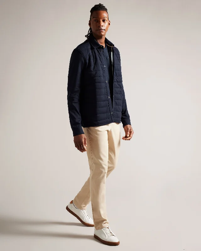 Sale Event Ansty Long Sleeve Padded Jersey Shirt Navy