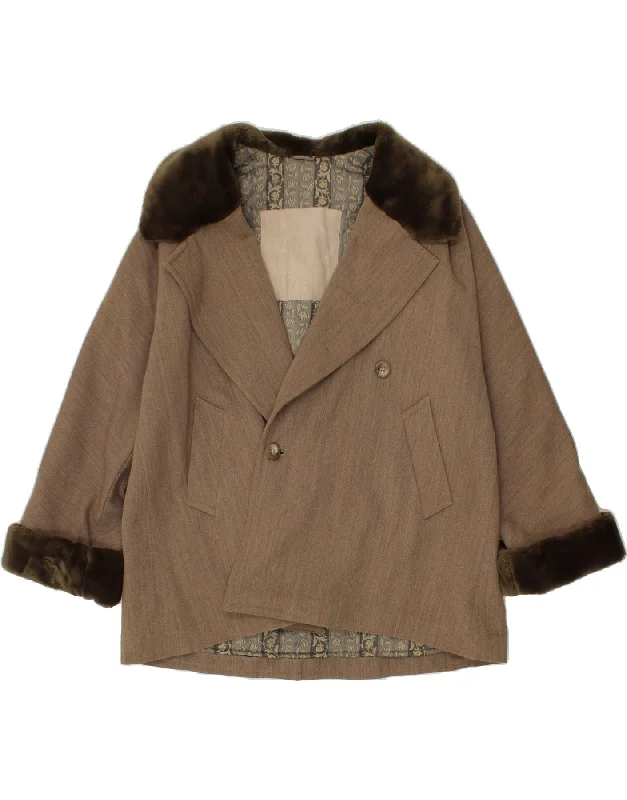 Weekend Bargains to Enjoy MAX MARA Womens Weekend Overcoat UK 14 Large Brown Acetate Weekend Bargains to Enjoy MAX MARA Womens Weekend Overcoat UK 14 Large Brown Acetate