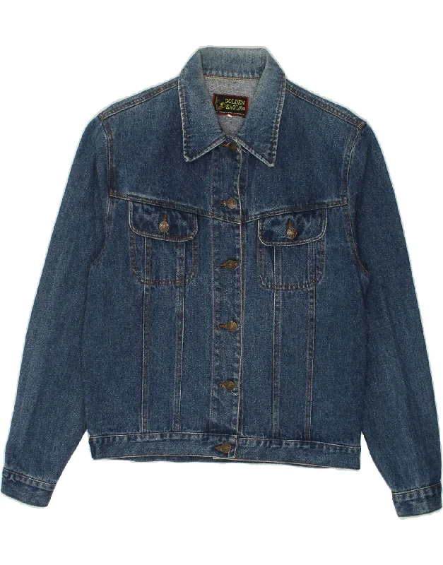 Sale Event VINTAGE Womens Denim Jacket UK 8 Small Blue Cotton