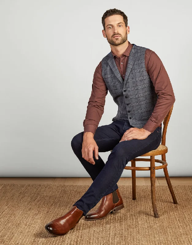 Big Savings Alfred Burgundy Twill Shirt