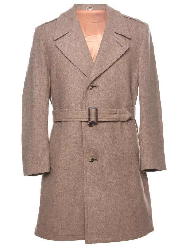Weekend Specials to Delight Single Breasted Wool Coat - L