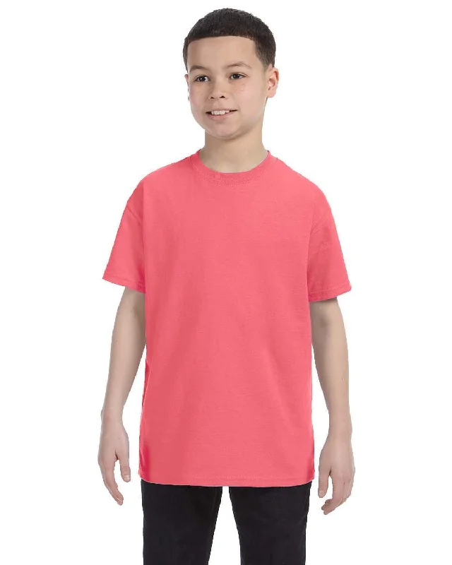 Now Available Hanes Youth Authentic-T T-Shirt | Charisma Coral