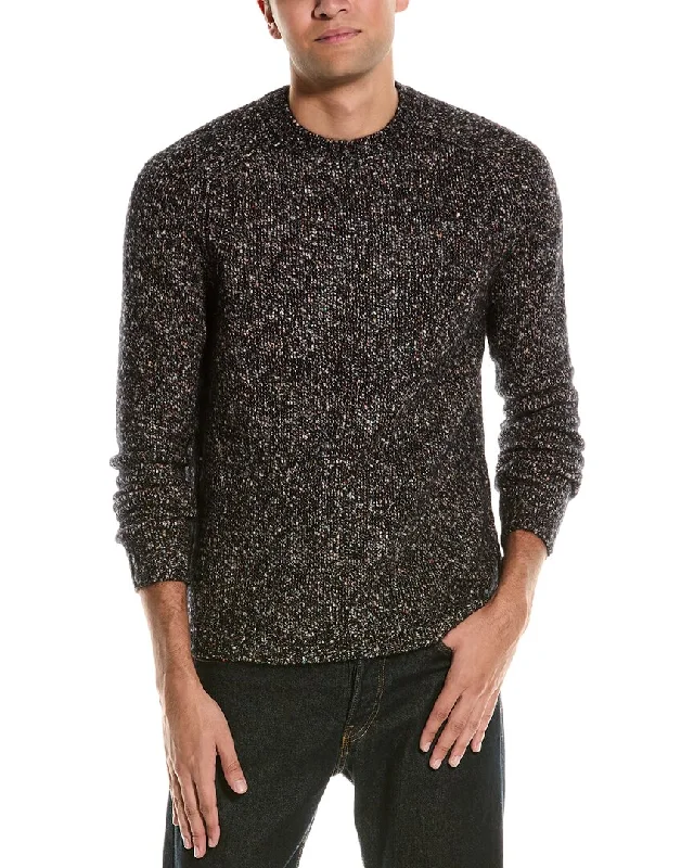 Can't Beat Autumn Cashmere Italian Saddle Cashmere, Wool, Alpaca, & Silk-Blend Crewneck