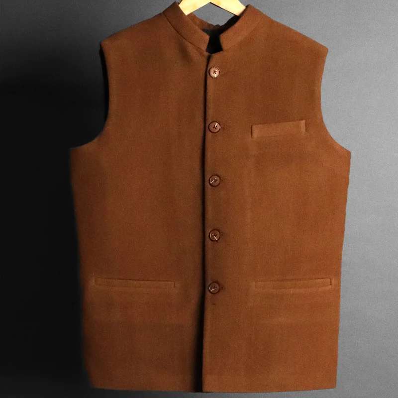 Bargain Alert RDKLU Woolen Tweed MEN'S Waist-coat #8