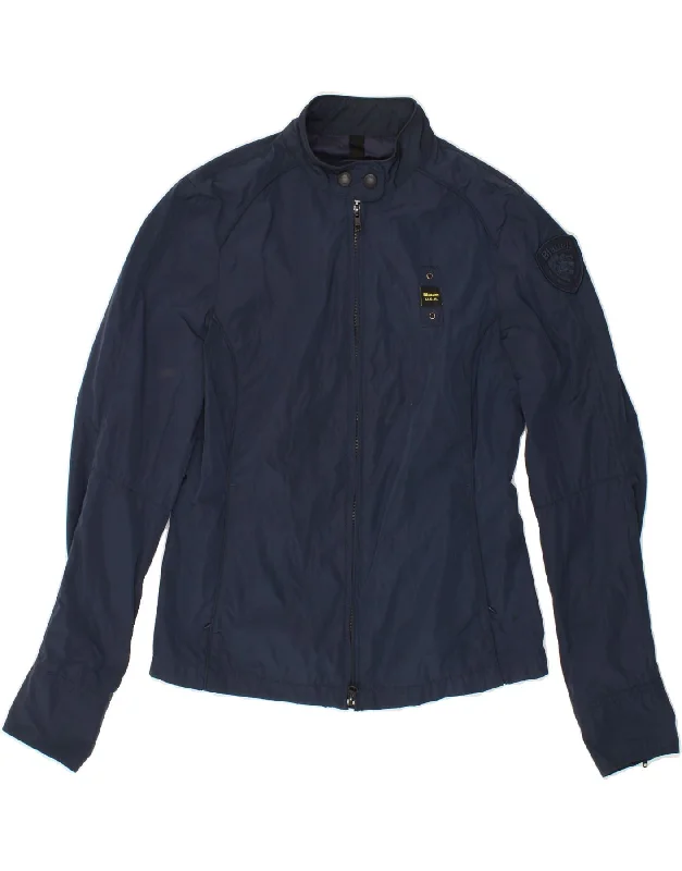Best Choice BLAUER Womens Bomber Jacket UK 12 Medium Navy Blue