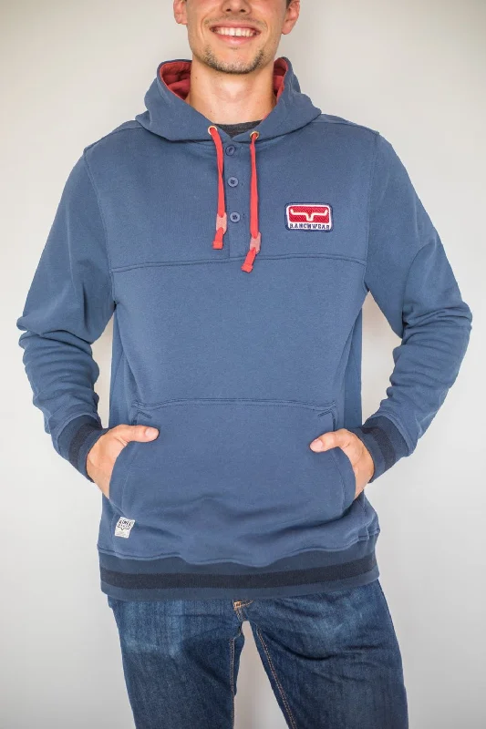 Unwind with Weekend Discounts Kimes Ranch Mens Ranch Ready Navy 100% Cotton L/S Hoodie Unwind with Weekend Discounts Kimes Ranch Mens Ranch Ready Navy 100% Cotton L/S Hoodie