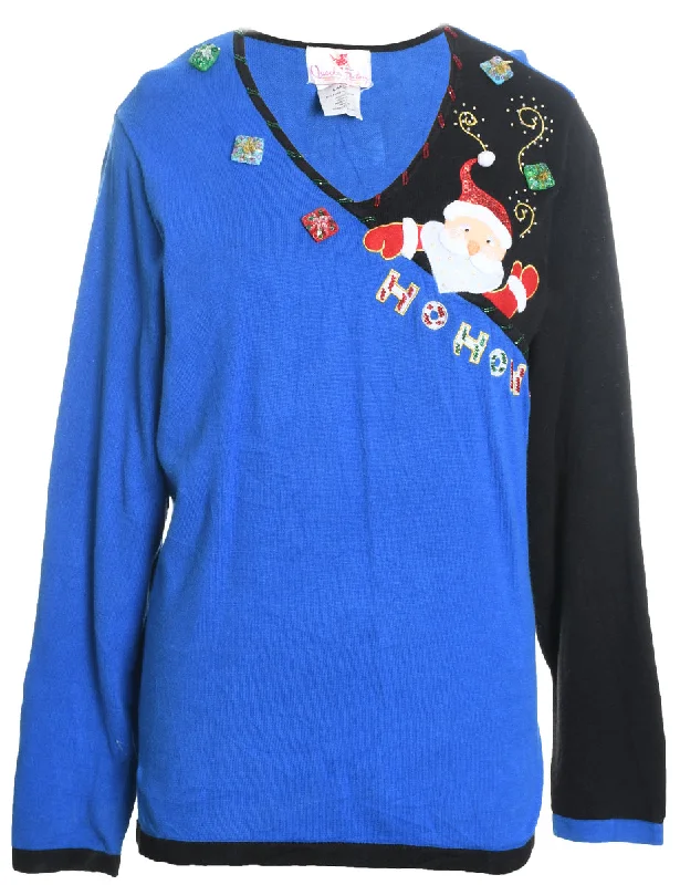 Extra Discount Santa Claus Christmas Jumper - L