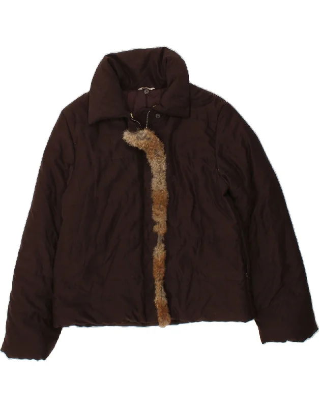 Weekend Sale: Don't Miss Out STEFANEL Womens Padded Jacket UK 16 Large Brown Polyester Weekend Sale: Don't Miss Out STEFANEL Womens Padded Jacket UK 16 Large Brown Polyester