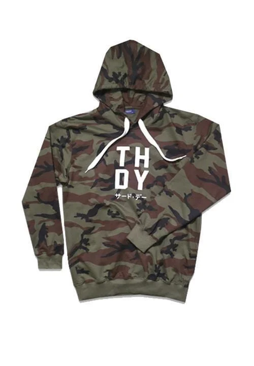 Weekend Specials to Delight MTA58W Men Hoodie Brwn Camo THDY
