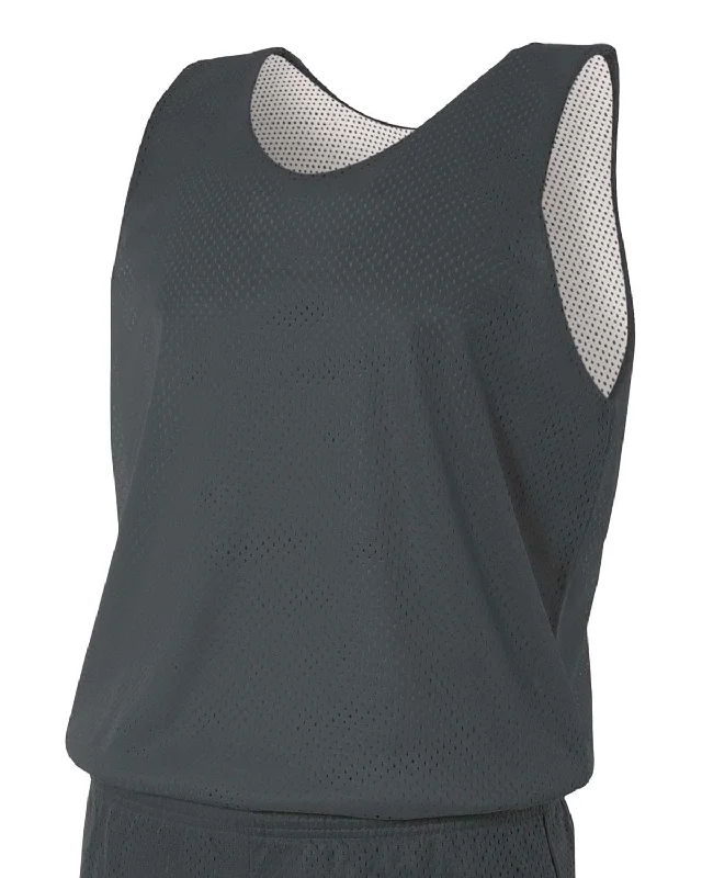 Early Bird A4 Men's Reversible Mesh Tank | Graphite/ White