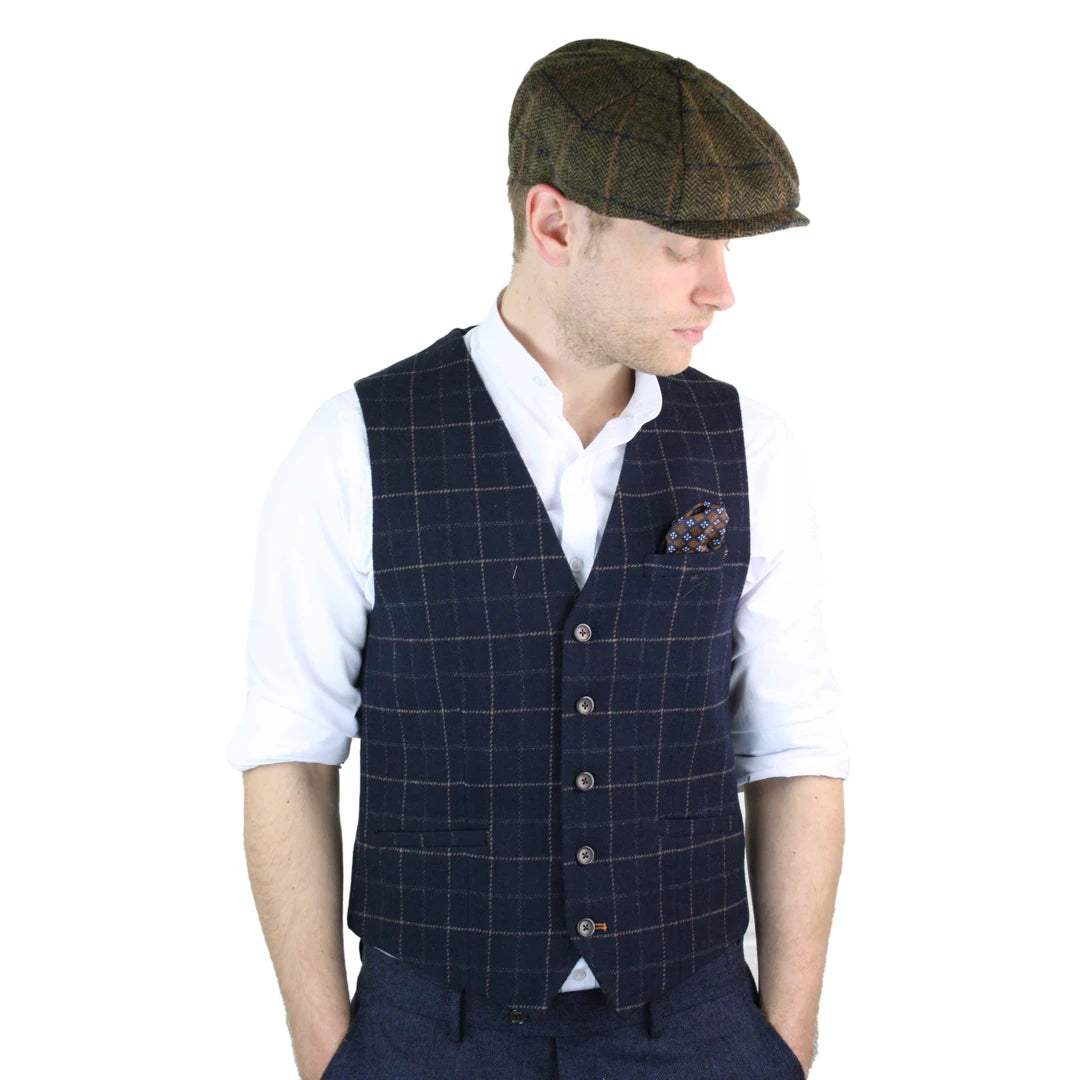 Weekend Bargains Await You Men's Tweed Check Blinders Waistcoat Gilet Classic Herringbone Weekend Bargains Await You Men's Tweed Check Blinders Waistcoat Gilet Classic Herringbone