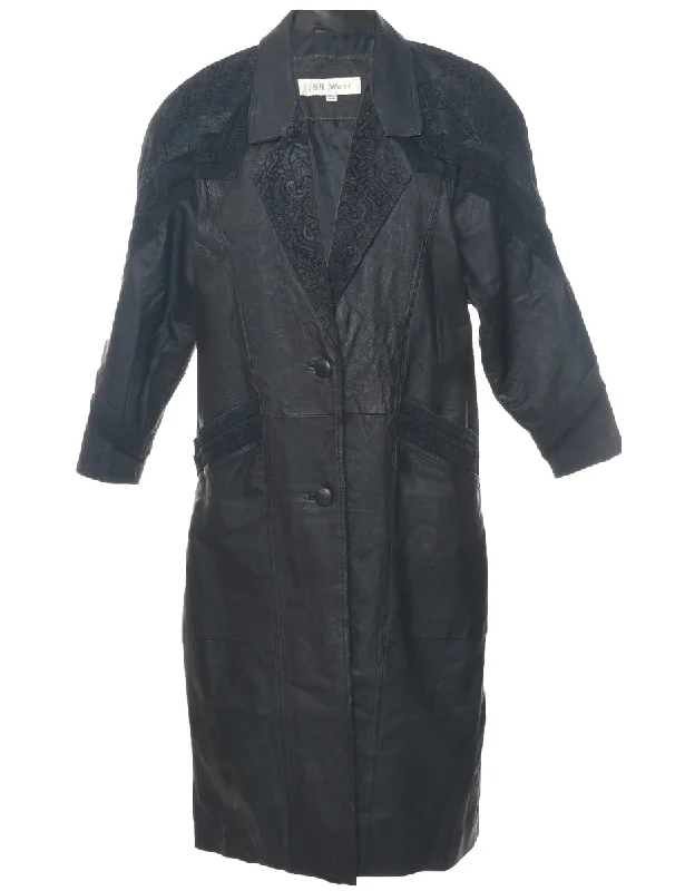 Weekend Shopping Extravaganza Single Breasted Leather Jacket - L
