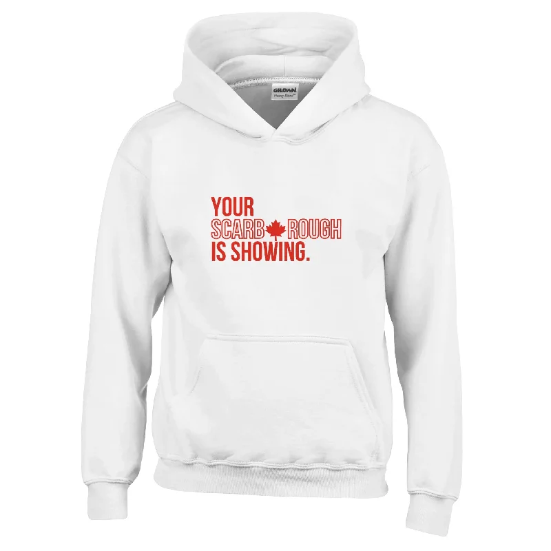 Markdown Sale "Your Scarborough is Showing" Classic Kids Pullover Hoodie - Canada Day Edition Markdown Sale "Your Scarborough is Showing" Classic Kids Pullover Hoodie - Canada Day Edition