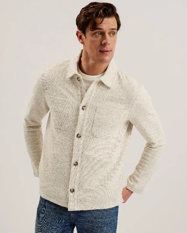 Deal Alert Hookly Ls Jersey Overshirt Natural