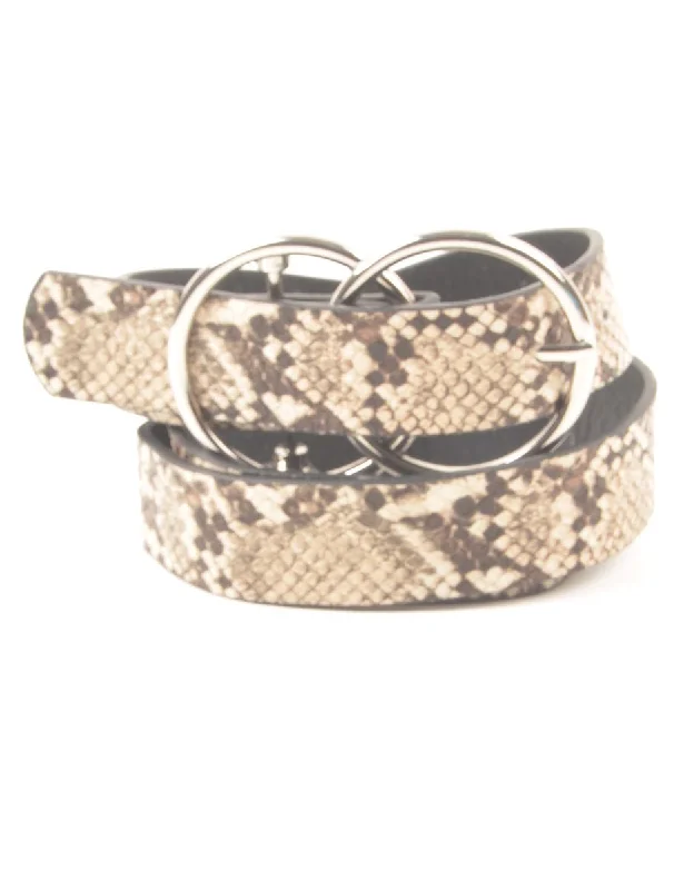 Low Price Snakeskin Pattern Fashion Belt - S