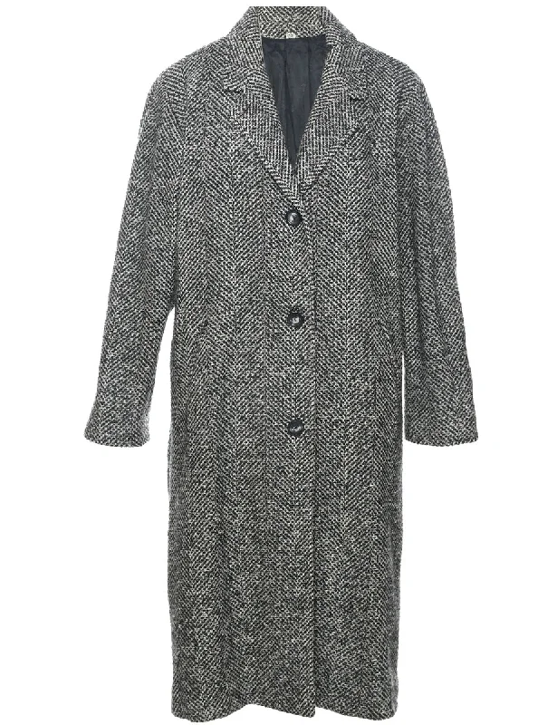Big Savings Single Breasted Wool Coat - L