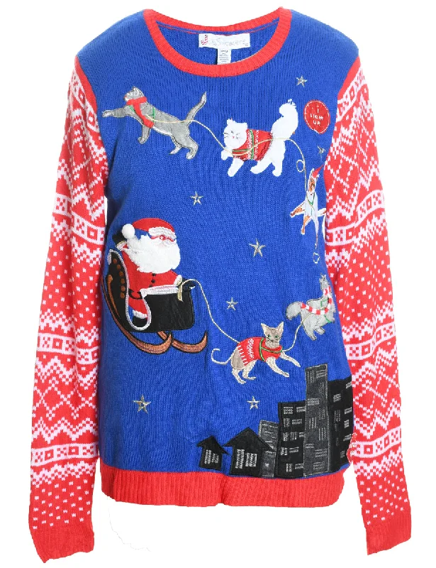 Sale Alert Santa Claus Christmas Jumper - M