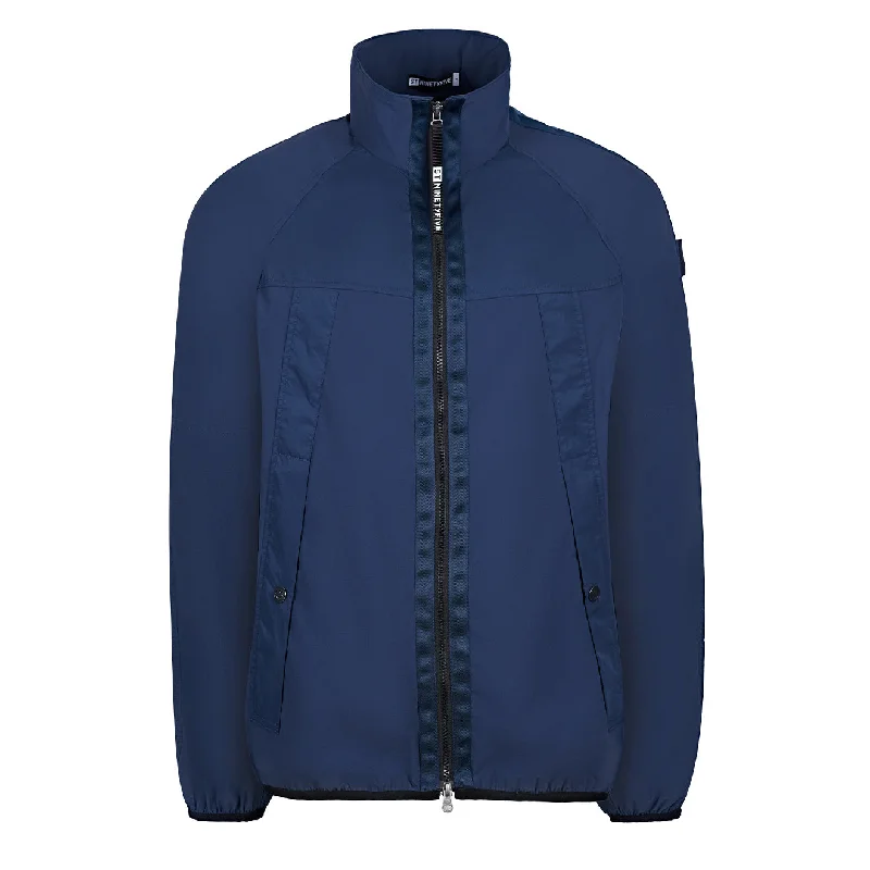Shop and Save ST95 4 Way Stretch Zip Through Navy