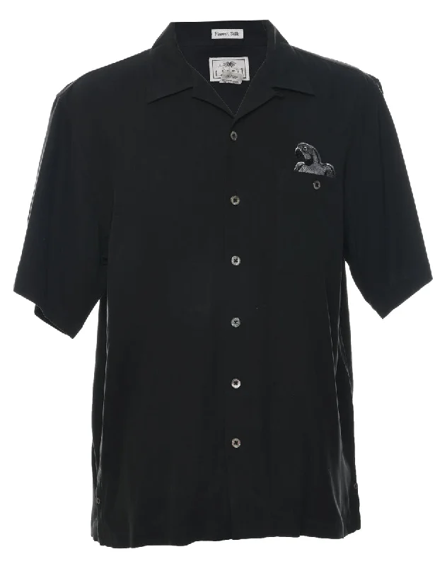 Now Available Silk Embroidered Hawaiian Shirt - M