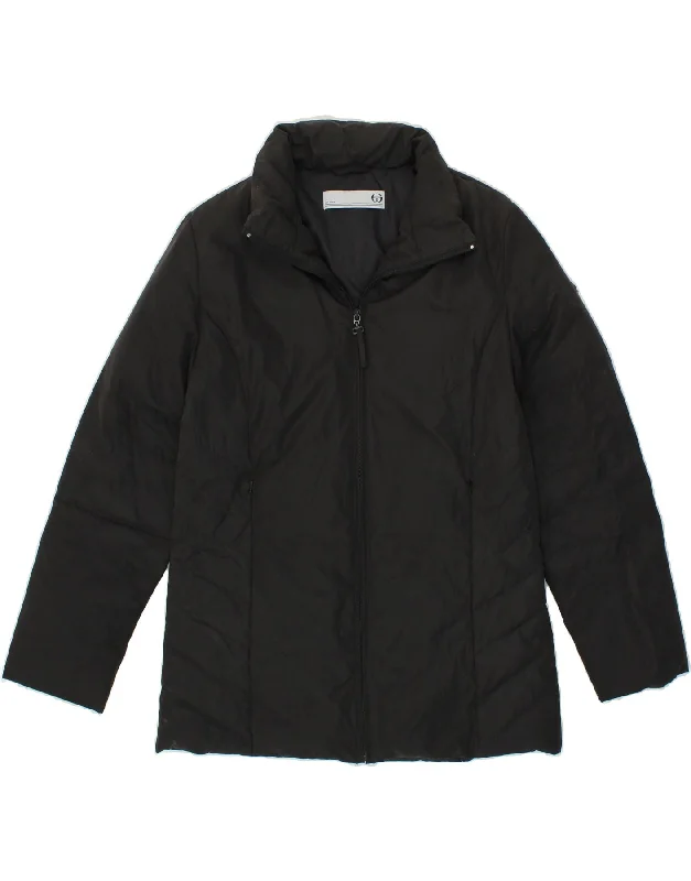 Weekend-Only Price Drops SERGIO TACCHINI Womens Padded Jacket IT 44 Medium Black Polyester Weekend-Only Price Drops SERGIO TACCHINI Womens Padded Jacket IT 44 Medium Black Polyester