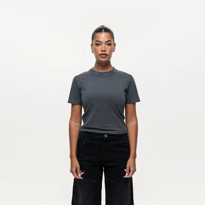 Weekend Bargains Galore Reverse Washed Gunmetal T-shirt