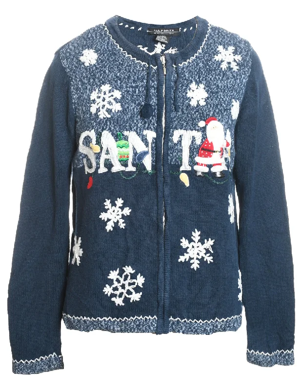 Weekend Discounts to Delight Santa Claus Christmas Cardigan - M