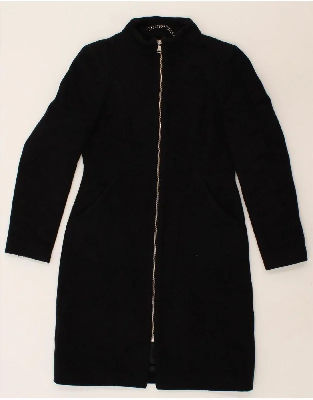 Steals and Deals WHISTLES Womens Overcoat UK 8 Small Black Wool