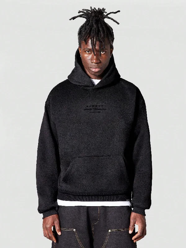 Hot Buy Hoodie With Front Flock Graphic Print