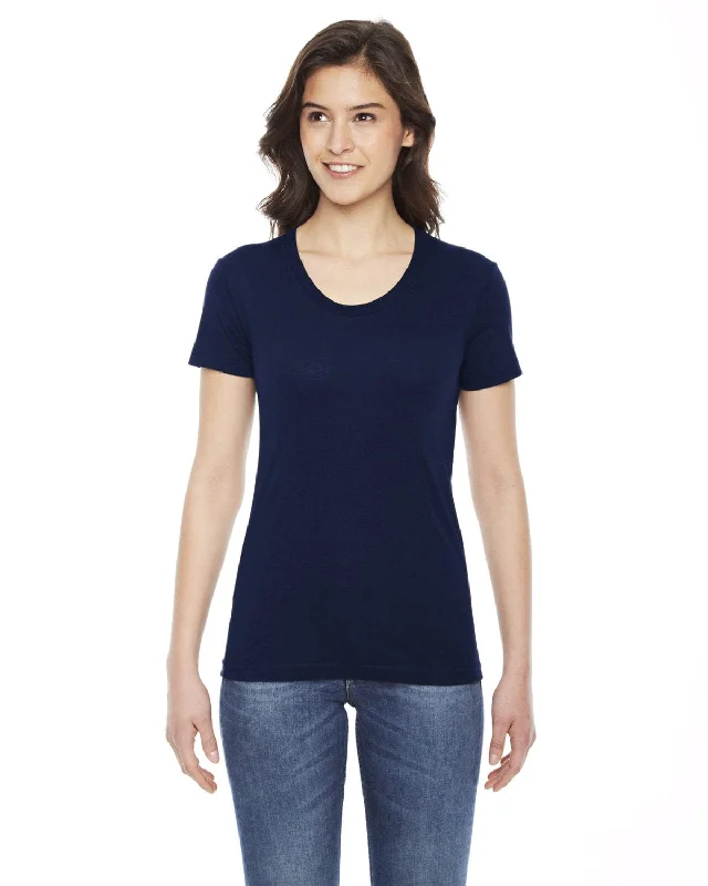 Super Savings American Apparel Ladies Poly-Cotton Short Sleeve Crewneck | Navy