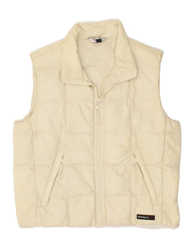 Limited Offer MURPHY & NYE Womens Padded Gilet UK 14 Medium Beige Polyamide