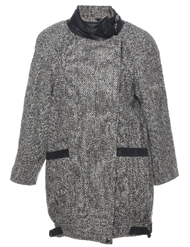 Weekend Savings Bonanza Single Breasted Wool Coat - L
