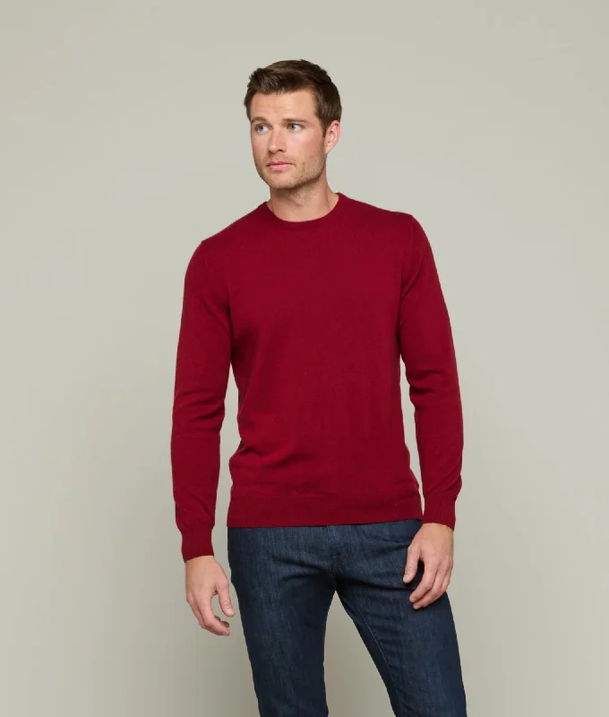 Today Only Men's Cashmere Crewneck Sweater :: Wine