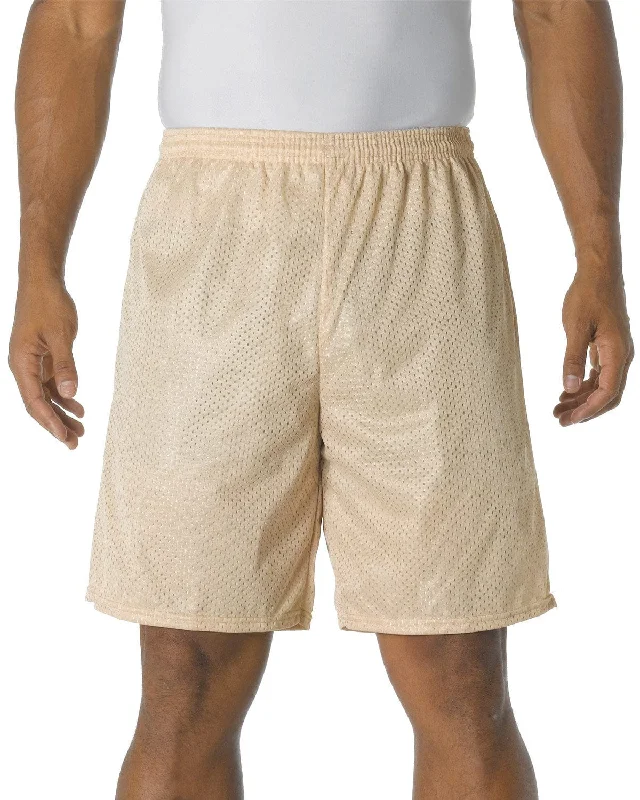 Lowest Rates A4 Adult Nine Inch Inseam Mesh Shorts | Vegas Gold