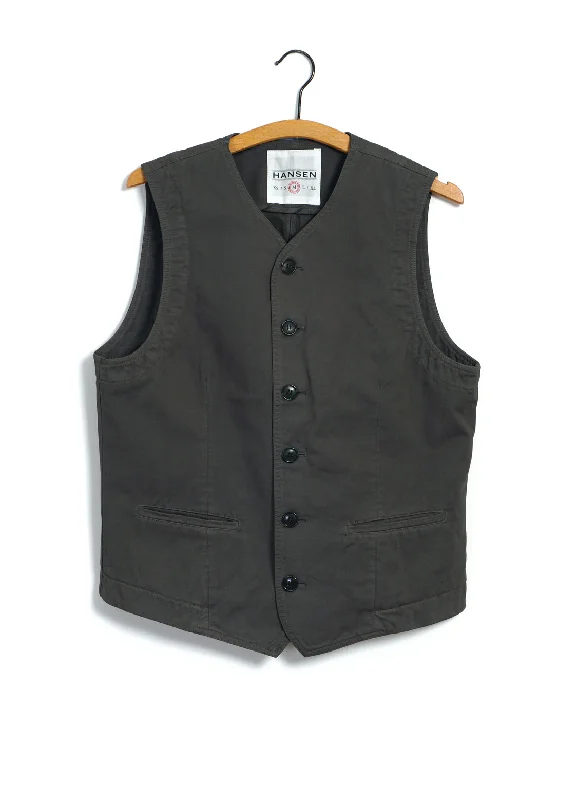 Weekend Shopping Bliss KAJ | Casual Waistcoat | Dark Moss