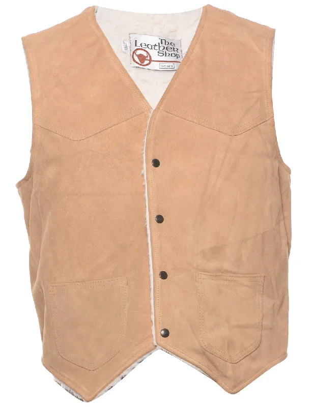 Exclusive Deal Sears Shearling Suede Waistcoat - L