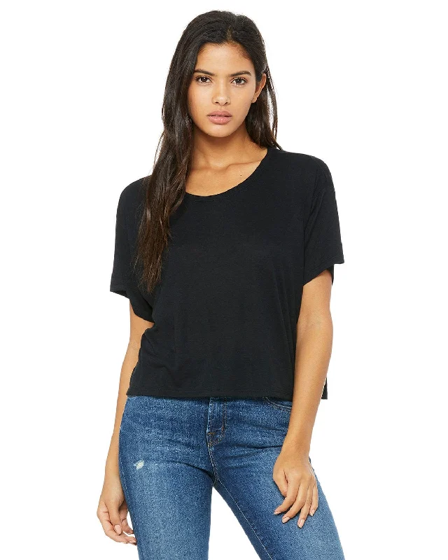 Time-Limited Offer Bella+Canvas Ladies Boxy T-Shirt | Black