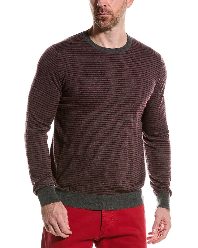 Weekend Discounts to Love ISAIA Wool, Silk & Cashmere-Blend Crewneck Sweater