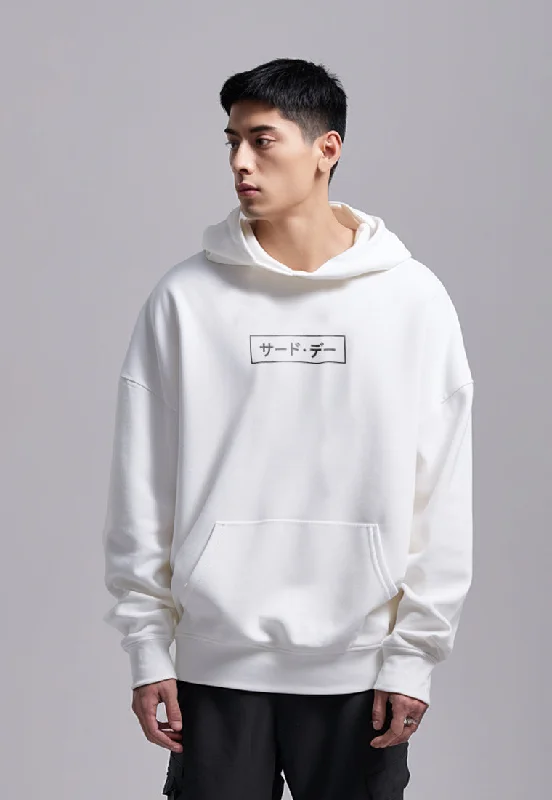 Unbeatable Deal MOA73 Hoodies Premium ScubaLux Anti Kusut Waterproof "Katakana Square" Putih Unbeatable Deal MOA73 Hoodies Premium ScubaLux Anti Kusut Waterproof "Katakana Square" Putih