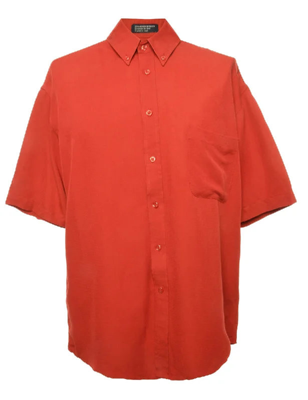 Act Now Short Sleeve Maroon Shirt - L
